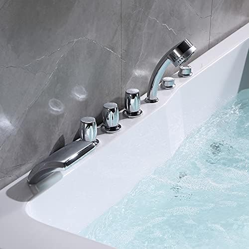 Empava Whirlpool Bathtub 71 Inch, 2 Person Jetted Tub - Image 6