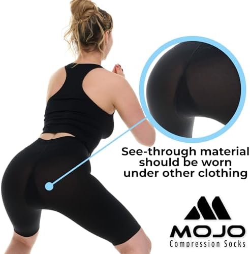 Mojo Women Compression Shorts 20-30mmHg Graduated Support - Image 2