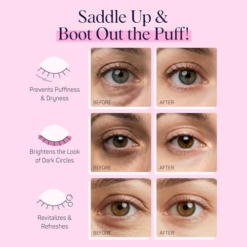 SpaLife Let's Rodeo Hydrogel Under Eye Patches for Dark Circles | Cowgirl Boot Under Eye Patches for Puffy Eyes | Revitalizing Undereye Masks for Bags | Bachelorette Party Favors | Pack of 10 Pairs - Image 5