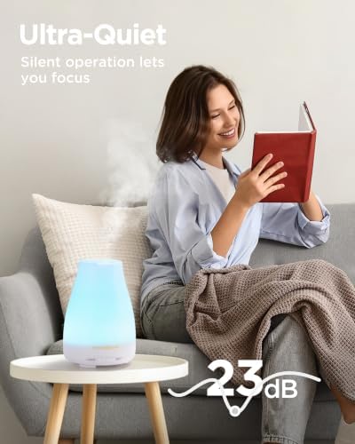 InnoGear Essential Oil Diffuser Ultrasonic Diffusers for Home, Basic White - Image 6