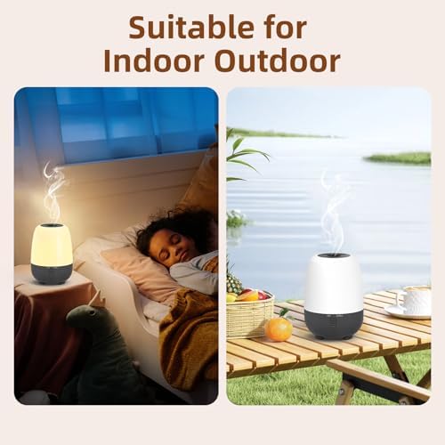 SEEDSEEL 150ML Rechargeable Battery Operated Essential Oil Diffuser, Portable Cordless Aromatherapy Diffuser,7-Hour Runtime with 7 LED Color Changing Lights - Image 6