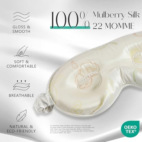 ZIMASILK Adjustable 3D 22 Momme 100% Mulberry Silk Sleep Mask - Image 2