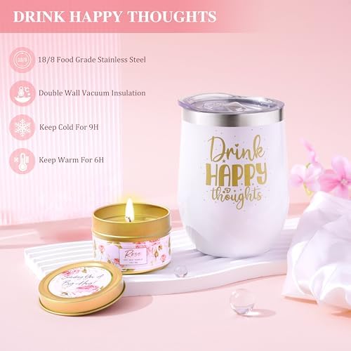 Birthday Gifts for Women Self Care Gifts Get Well Soon Gifts for Women,Relaxing Spa Gifts Basket w/Flannel Blanket Traveling Pillow Care Package christmas Birthday Gifts Idea for Mom Her Wife Friends - Image 3