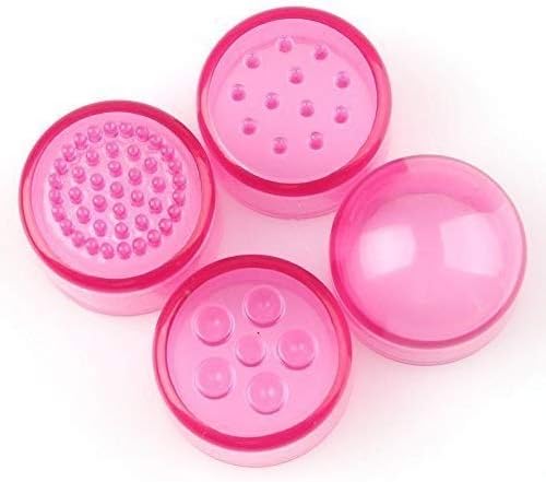 Small Mini Massager Portable Pen for Body Face, Neck, Head,Back Massage with 4 Heads (2PC Pink) - Image 5