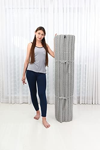Leewadee Extra Wide Thai Roll Mat 75 x 57 inches Kapok Firm - Image 6
