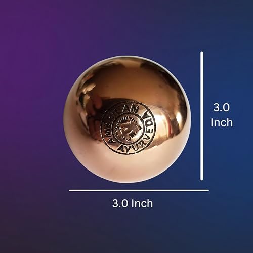 Copper Ball. Copper Metal Ball, Bring Integrity and Clear Thinking with Natural Energy and Meditation Crytal Sphare, Get Mental Agility Grounding Movement Therapy - 3 inches - Image 7