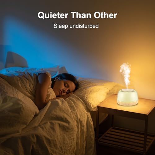 Marchred 300ml Essential Oil Diffuser with Remote Control, 7-Color LED Lights, 4 Timer Modes, Quiet Ultrasonic Aromatherapy for Home, Office, Room, Small & Stylish Design - Image 7