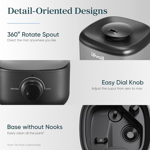 Levoit Humidifiers for Bedroom,Top-Fill Ultrasonic Cool Mist Humidifier - Image 7