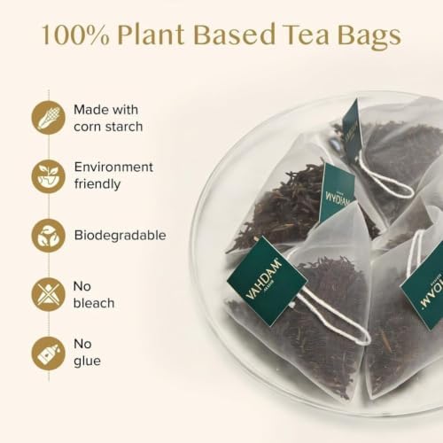 VAHDAM Earl Grey Tea Bags (100 Count)Bergamot Black Tea in Pyramid Tea Bags - Image 5