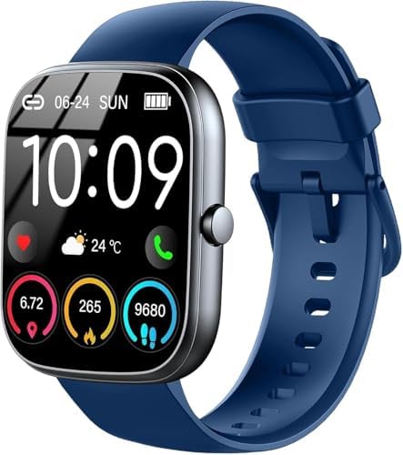 Jugeman Smart Watch for Men Women, Answer/Make Calls, Fitness Watch with Heart Rate Sleep Monitor by Jugeman