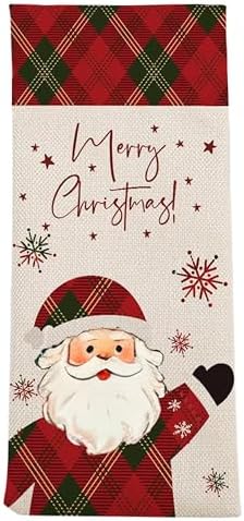 1Pcs Wine Bags Christmas Gift Bag, Wine Bottle Bags Merry Xmas Bottle Covers for Merry Christmas,Birthday, Holiday Party,Wedding,Storage with 1Pcs Kraft Blessing Cards and natural jute rope - Image 7