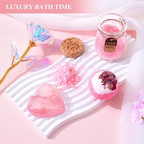 Birthday Gifts for Women Self Care Gifts Get Well Soon Gifts for Women,Relaxing Spa Gifts Basket w/Flannel Blanket Traveling Pillow Care Package christmas Birthday Gifts Idea for Mom Her Wife Friends - Image 4
