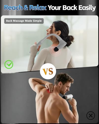 2-in-1 Detachable Massage Gun Deep Tissue with Extension Long Handle - Image 2