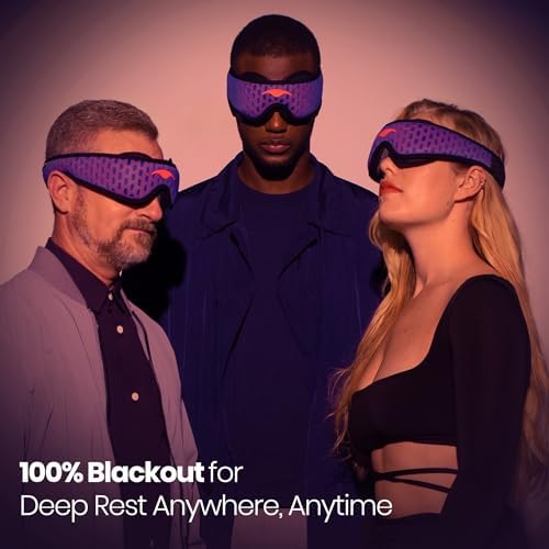 Manta Pro Sleep Mask - 100% Light Blocking Sleep Mask for Side Sleepers, Breathable and Comfortable, Spacious & Zero Pressure for Long Lashes, Perfect for Sleep/Travel/Nap/Shift Work - Image 2