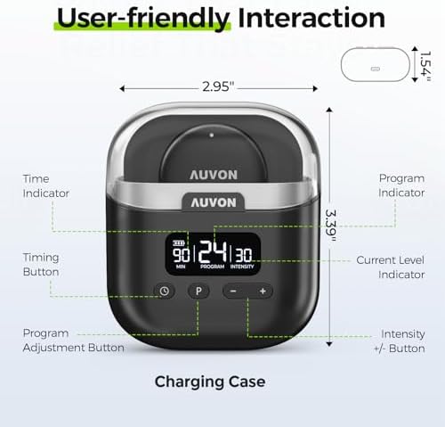 AUVON Wireless 24 Modes TENS Unit Muscle Stimulator for Pain Relief, 6 Pads - Image 7