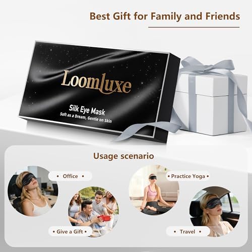 Sleep Mask Silk Eye Mask for Men Sleeping Mask, Adjustable Elastic Strap for Night Shading Sleep Mask, Soft and Comfortable for Both Men and Women (Black, 3 Packs) - Image 7