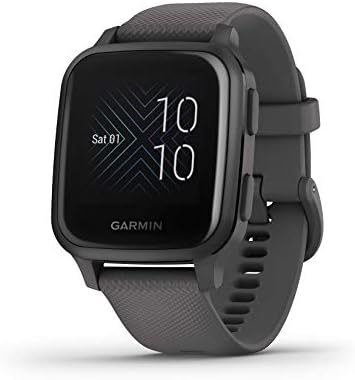 Garmin 010-02427-00 Venu Sq, GPS Smartwatch with Bright Touchscreen Display, Up to 6 Days of Battery Life, Slate (Renewed) by Amazon+Renewed