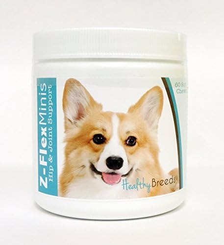 Healthy Breeds Pembroke Welsh Corgi Z-Flex Minis Hip and Joint Support Soft Chews 60 Count by HealthyBreeds