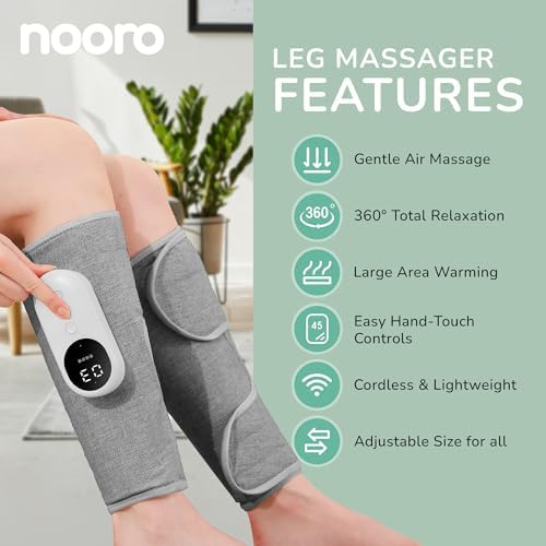 nooro 3-in-1 Leg Massager - Advanced System - Support for Legs and Feet Discomfort, Helps with Muscle Stiffness, Stimulates Natural Calf Wellness - Image 2