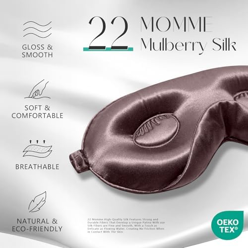 ZIMASILK Adjustable 3D 22 Momme 100% Mulberry Silk Sleep Mask - Image 2