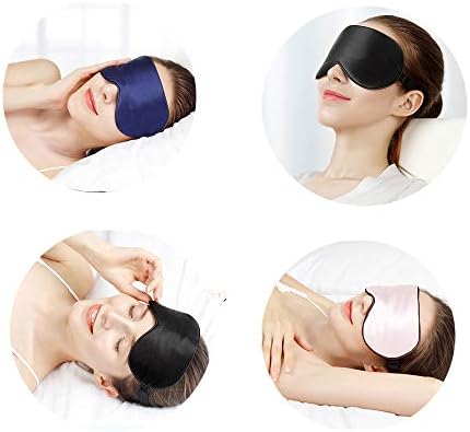 Tim & Tina 100% Silk Sleep Mask Comfortable,Super Soft Blindfold Eye mask Block Light for Sleeping,Shift Work,Naps,Travel,Yoga with Adjustable Strap (Black) - Image 5