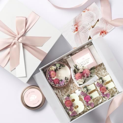 Best Friend Gift Box for Women – Luxury BFF Birthday, Thoughtful Friendship Present for Bestie, Soul Sister or Bridesmaid – Ready to Gift Orchid & Jasmine Keepsake by LaurGifts