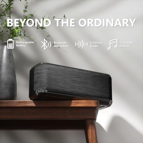 Rechargeable Sound Machine with Bluetooth Speaker, White Noise for Sleep - Image 2