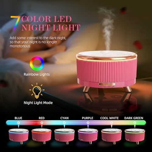 500ml Essential Oil Diffuser, Ultrasonic Aromatherapy Humidifier - Image 6
