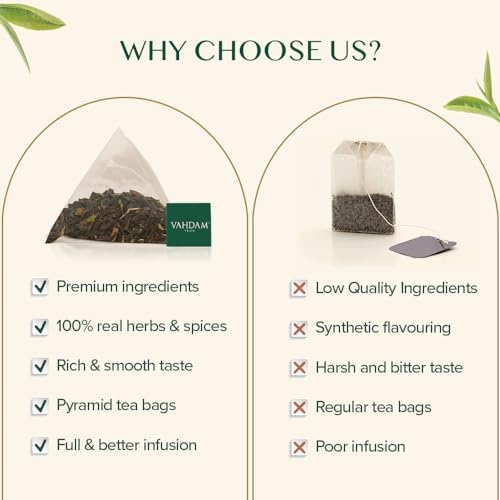 VAHDAM, High Mountain Oolong Tea Bags (15 Count) Non GMO | High Grown Oolong Tea Leaves - Light & Floral | Resealable Ziplock Pouch - Image 5