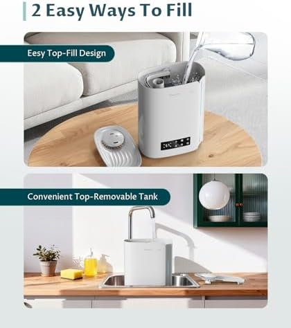 BREEZOME 6L Humidifier for Bedroom Large Room Smart Humidistat Control - Image 7