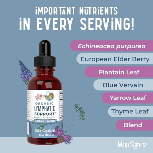 MARYRUTH'S Lymphatic Support Liquid Drops USDA Organic | Herbal Blend with Echinacea & Elderberry | Blue Vervain | Vegan | Alcohol-Free | Non-GMO | 30 Servings (Pack of 2) - Image 7