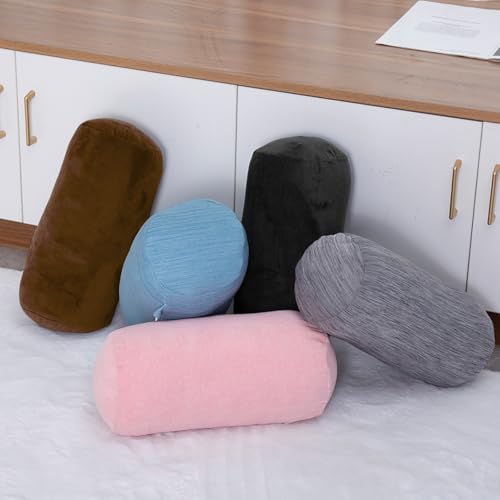 1 MIDDLE ONE Bolster Pillow with Removable Velvet Cover, Round Cylinder Neck Roll Pillow for Head, Back, Leg Support, Decorative Bed and Couch Pillow 16 x 6 Inches (Brown) - Image 7