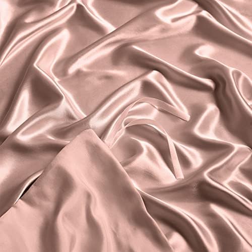 NSGZ Satin Duvet Cover for Weighted Blanket, 48x72, 8 Ties, Champagne Gold - Image 5