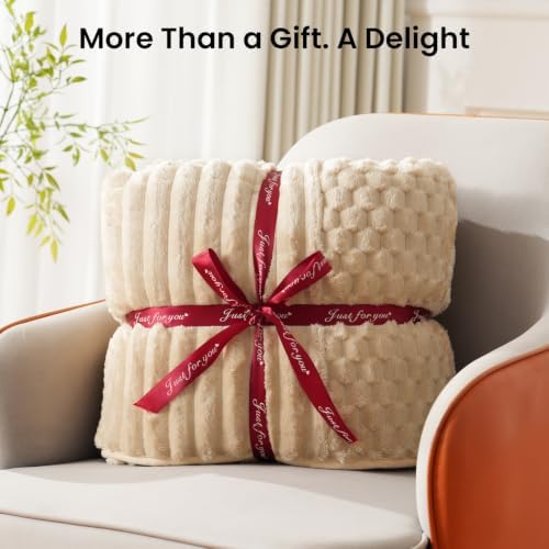 Drewin 20lbs Weighted Blanket Queen Size for Adults,Light Khaki,60" x 80" - Image 6
