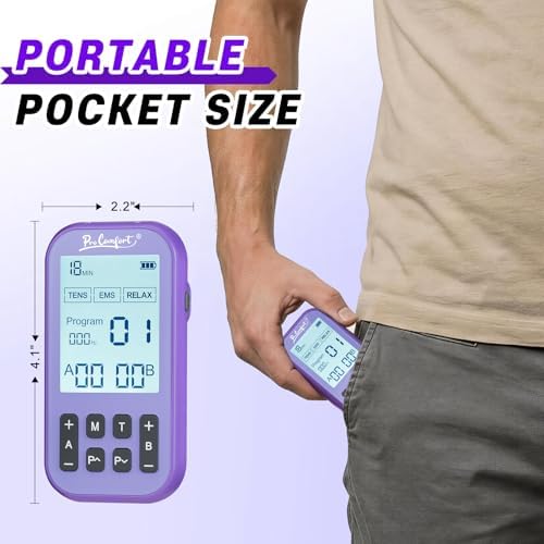 3-in-1 TENS Unit Muscle Stimulator 60 Modes Machine Dual Channel Rechargeable EMS Unit Massager with 10 Pads Electronic Massager for Pain Relief, Back, Sciatica, Neck, Shoulder, Hip, Elbow, Muscle - Image 7