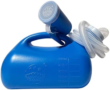 3000ML Large Male Urinal,YUMSUM Portable Mens Potty (Blue with Hose) - Image 7