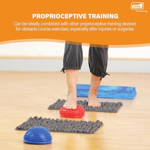 SISSEL Spiky Dome Set of 2 | Balance & Coordination Training Device | 100% Phthalate-Free PVC | Colors: Blue & Red | Foot Massage & Fitness | Supports up to 176 lbs | Ideal for Home Gym & Therapy - Image 7