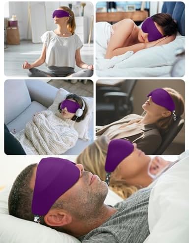 Sleep Mask for Side Sleeper Women Men, EVA BELLE Eye Mask for Sleeping Light Blocking, 3D Sleeping Mask Blackout, Soft Breathable Eye Shade Cover with Adjustable Elastic Strap for Travel Home Nap Rest - Image 7