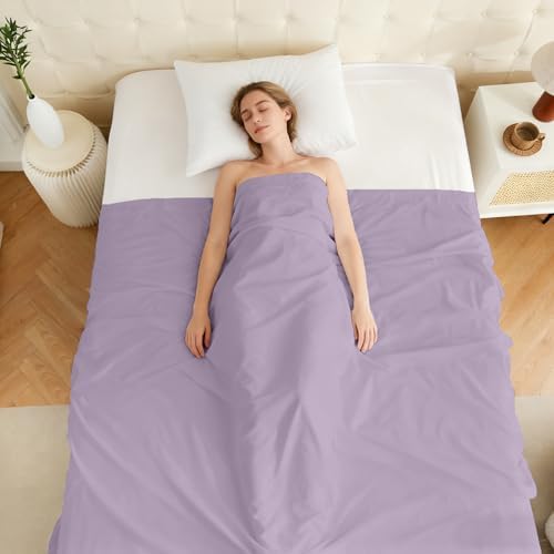 Bulk Full Flat Sheets Only, 6 Pack Quick Sort Top Bed Sheet, Color-Coded Label Threads, Wrinkle-Free Shrinkage Durable Microfiber Hotel Motel Airb&bs Essentials for Hosts (81"x96",Lavender) - Image 7