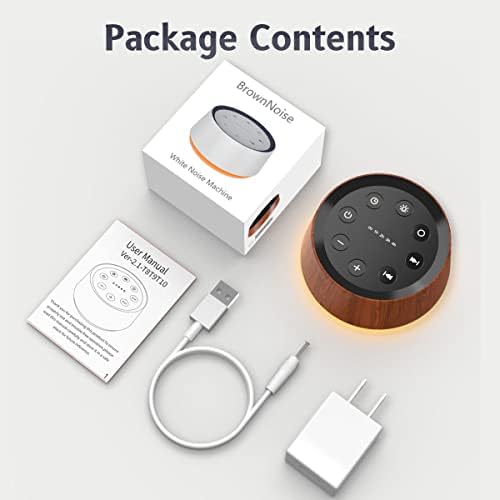 Brown Noise Sound Machine with 30 Soothing Sounds 12 Colors Night Light White Noise Machine for Adults Baby Kids Sleep Machines with 36 Volume Levels Memory Function 5 Timers for Home Office Travel - Image 7