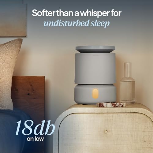 BLUEAIR Room Humidifier - DreamWell - 48Hr Top-Fill Mist-Free InvisibleMist Technology Aroma Stone for Essential Oils and Soothing Mood Lighting - Quiet Operation for Bedroom and Home Use, Grey - Image 6