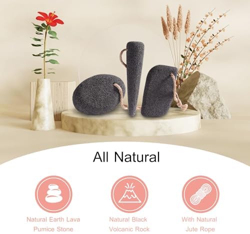 SAMEBUTECO 3 Shapes Natural Volcanic Pumice Stone for Feet Pumice Cleaning Stone for Sole of The Foot,Edges of The Foot,Toe Seams,Foot Scrubber for Dead Skin Remover Deep Clean - Image 7