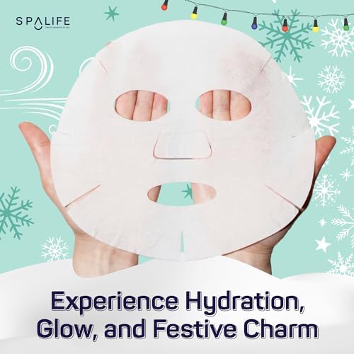 SpaLife Beauty Santa’s Squad Christmas Face Mask Bundle | Korean Facial Masks | Hydrating, Soothing, Complexion Enhancing and Firming Sheet Mask Set | Christmas Gifts for Women | 12 Pack - Image 2