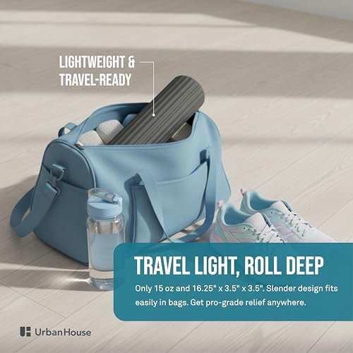 Portable Compact Back Roller - 16.25" Long, Slim 3.5” D Low-Profile Foam Roller for Full Back Coverage | Lightweight for Travel | High-Density 1.25” Soft-Touch Foam for Deep Muscle Recovery - Image 7