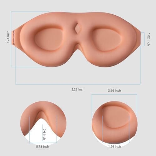ALASKA BEAR 100% Blackout Sleep Mask for Women and Men, Vacuum-Sealed, Dusty Pink - Image 6
