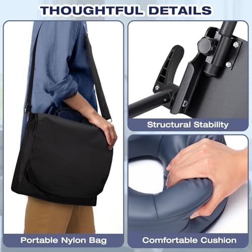 Massage Headrest for Bed Mattress Top, Adjustable Face Cradle Cushion - Image 6