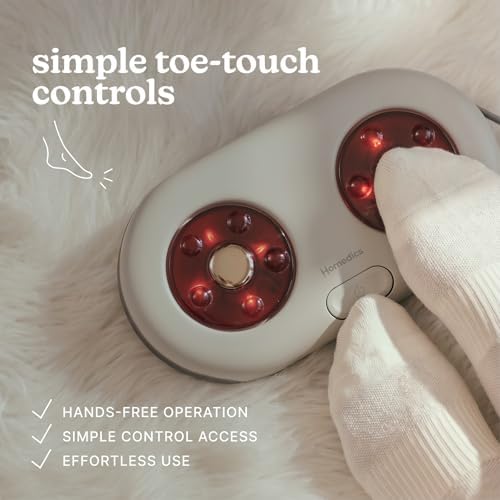 Homedics MaxComfort Shiatsu Foot Massager with Heat, Rotating Massage Nodes - Image 7