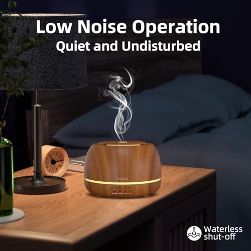 SEEDSEEL 300ML Essential Oil Diffuser with Remote Control,7 LED Colour Lights,4 Timer, Quiet,Ultrasonic Aromatherapy Diffuser for Bedroom, Living Room, Desk,Office - Image 7