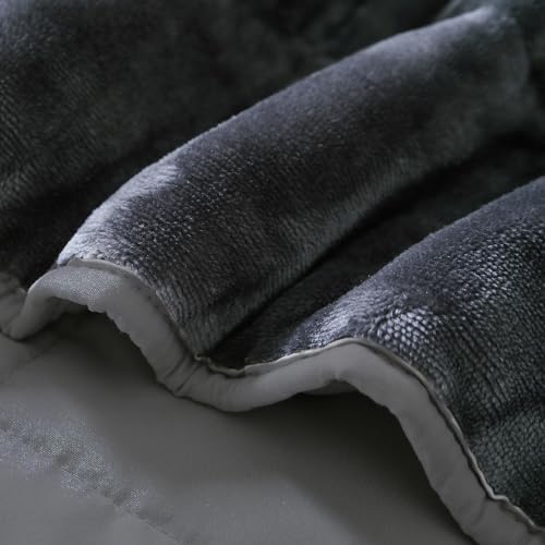 MOTRIP Soft Weighted Blanket, Dark Grey, 48 * 72 10LBS - Image 7