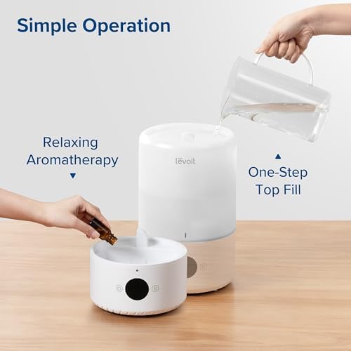 Levoit Smart Cool Mist Top Fill Humidifiers for Bedroom with Sensor, 3L - Image 6